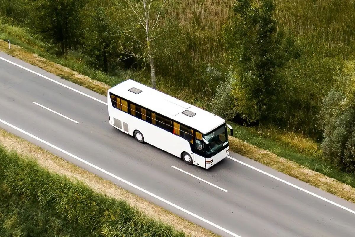 Autobus in partenza dalla stazione di Biella